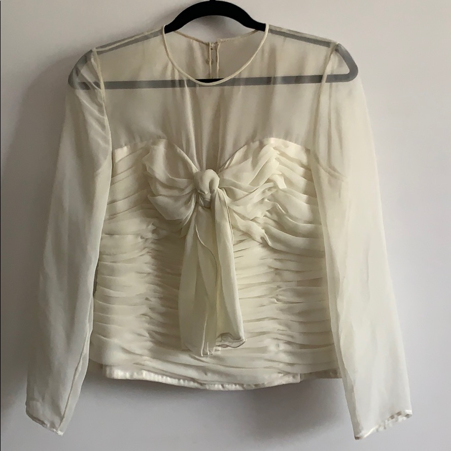 Custom Made Silk Bustier Style Top